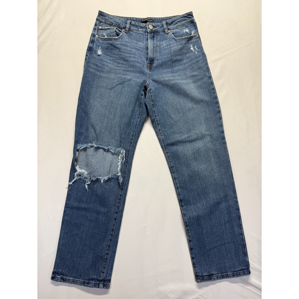 Sincerely‎ Jules Jeans Womens 11/30 Blue Denim High Rise Straight Leg Distressed